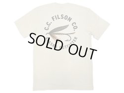 画像1: Filson Graphic Tee "Fly Fishing"Light Stone フィルソンT 毛バリ アメリカ製