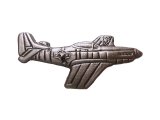 Deadstock US.Military Pins #763 USAAF USAF  P-51 Mustang Pewter 小