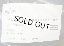 画像10: Deadstock 1993'S©ALPHA type VINTAGE B-15C アルファ フライトJK 紺 USA製