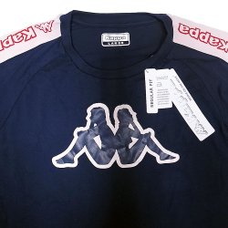 画像3: Kappa Logo Tape Tee Regular Fit  紺カッパ オミニ ロゴ テープ Tシャツ