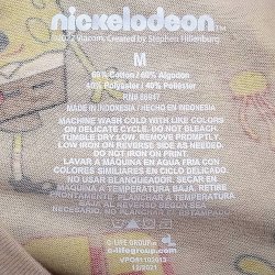 画像4: Nickelodeon SpongeBob Tee  60/40 スポンジボブ 総柄 ベージュTシャツ 