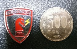 画像3: Deadstock Pins #827 US Air Force Red Horse Civil Engineer Pin 