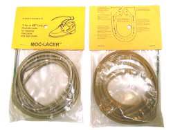 画像3: MOC LACER Rawhide Shoe Laces Made in USA モカシン用 革ヒモ 茶/黒
