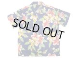 POLO  Cotton Hawaiian Shirts "Hibiscus" ポロ・ラルフ ハワイアンシャツ 紺