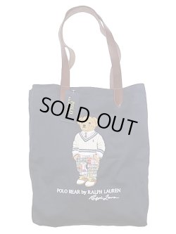 画像2: POLO BEAR Shoulder TOTE BAG ポロベア刺繍 本革ハンドル トートバッグ