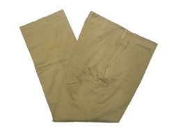 画像1: Deadstock 1940'S USMC Khaki Chino Trousers バックポケット無し
