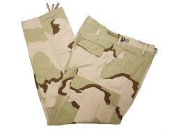 画像1: Deadstock 2000'S US.Military Combat Trousers Desert Camo 3C Rip-Stop