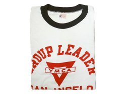 画像1: 【Vintage/Used】1950-60'S CHAMPION Ringer Tee "YMCA" ランナータグ　