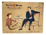 NUNN BUSH ANKLE-FASHIONED SHOES AD Pasteboard 2 Vintage 60'S