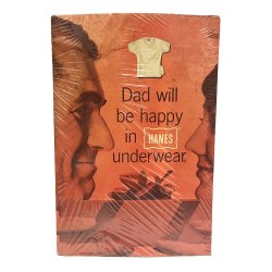 画像2: HANES Underwear AD "Dad will be happy" Pasteboard  NOS 1960'S