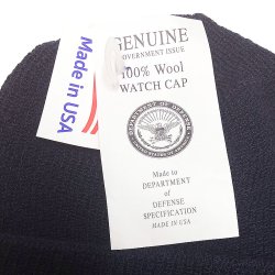 画像4: Deadstock 1990'S US.NAVY Wool Watch Cap 米海軍 ニット・キャップ 紺