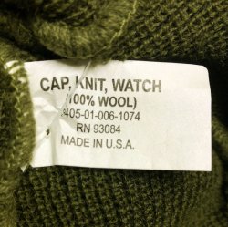 画像5: Deadstock 2000'S US.Military Watch Cap Wool 米軍ニット・キャップ OG