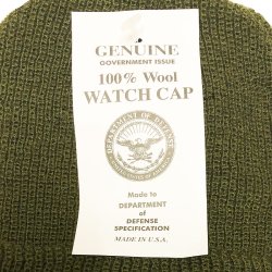 画像4: Deadstock 2000'S US.Military Watch Cap Wool 米軍ニット・キャップ OG