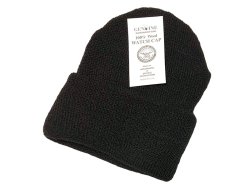 画像1: Deadstock 2000'S US.Military Watch Cap Wool 米軍ニット・キャップ 黒