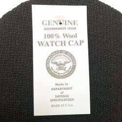 画像4: Deadstock 2000'S US.Military Watch Cap Wool 米軍ニット・キャップ 黒