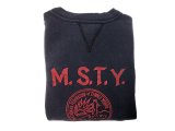 【Vintage/Used】UNKOWN BRAND 1960'S 前V スウェット"M.S.T.Y." 紺