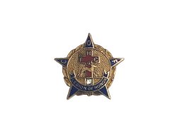 画像1: 10K Yellow Gold & Diamond Legion of Honor Award Lapel Pin #858