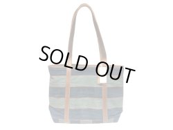 画像1: RRL RIED TOTE ダブルアールエル ハンドウーブン インディゴストライプ トート