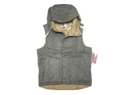 画像1: ENGINEERED GARMENTS  TWEED PRIMALOFT® Vest W/Hood NOS 