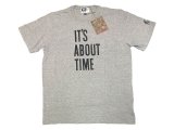 ENGINEERED GARMENTS® Pocket-Tee "IT'S ABOUT TIME" カナダ製 灰 8