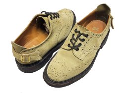 画像1: 【Vintage/Used】Tricker's BOURTON Suede ヒールストラップ ネペンテス別注