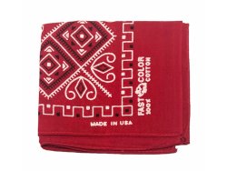 画像1: Deadstock 1980'S ELEPHANT BRAND FAST COLOR BANDANA  赤 USA製