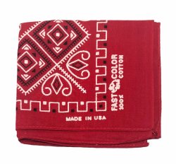 画像2: Deadstock 1980'S ELEPHANT BRAND FAST COLOR BANDANA  赤 USA製