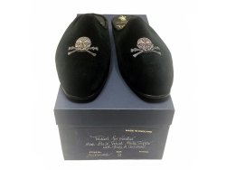 画像1: Tricker’s for Needles Skull Velvet Mule NOS デッドストック イギリス製 箱付