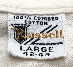 画像6: 【Vintage/Used】1960’S RUSSELL BATMAN Tee L 染み込みプリント　