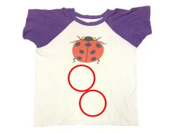 画像8: 【Vintage/Used】1960’S Sportswear Tee てんとう虫 染み込みプリント XL　 