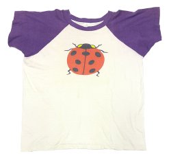 画像2: 【Vintage/Used】1960’S Sportswear Tee てんとう虫 染み込みプリント XL　 