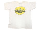 【Vintage/Used】1960’S RUSSELL BATMAN Tee L 染み込みプリント　