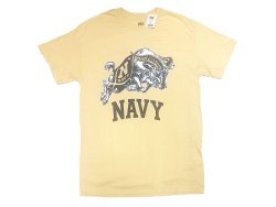 画像1: USNA (US NAVAL ACADEMY) "Bill the Goat NAVY" Tee MV Sports® MAIZE 