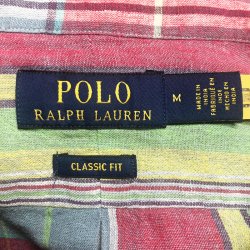 画像5: POLO Ralph Lauren Madras H/S B.D.Shirts  麻混 マドラス 半袖ボタンダウン