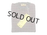 MEDALLION JACQUARD Ringer Tee GRAY 1990'S NOS Made in England　　