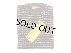 画像1: MEDALLION JACQUARD Ringer Tee GRAY 1990'S NOS Made in England　　