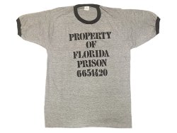 画像1: Deadstock 1980S FLORIDA PRISON Ringer Tee デッドストック アメリカ製　
