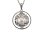 画像1: USNA (US NAVAL ACADEMY) Sterling Silver Round "USNA" Crest Necklace (1)