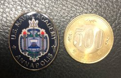 画像5: USNA(U.S. NAVAL ACADEMY)  ANAPOLIS Crest Oval Lapel Pin #871