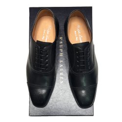 画像6: RALPH LAUREN DENVERII CAP-TOE BLACK CALF MADE IN ITALY 7E(25.5) 