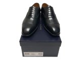 RALPH LAUREN DENVERII CAP-TOE BLACK CALF MADE IN ITALY 9E(27.5) 