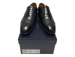 画像1: RALPH LAUREN DENVERII CAP-TOE BLACK CALF MADE IN ITALY 9E(27.5) 