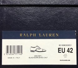 画像11: RALPH LAUREN DENVERII CAP-TOE BLACK CALF MADE IN ITALY 9E(27.5) 