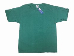 画像1: Deadstock 1990'S Champion® T1011 Tee Made in USA アメリカ製 青緑 L