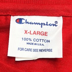 画像5: Deadstock 1990'S Champion® T1000 RED Made in USA アメリカ製 赤 XL