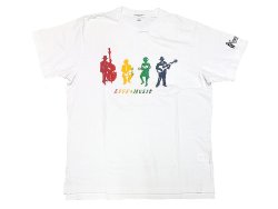 画像1: ENGINEERED GARMENTS® Pocket-Tee "LOVE&MUSIC" ラスタ カナダ製 白 M