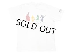 画像1: ENGINEERED GARMENTS® Pocket-Tee "LOVE&MUSIC" ラスタ カナダ製 白 M