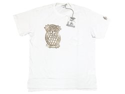 画像1: ENGINEERED GARMENTS® Pocket-Tee "OWL" 白×金 カナダ製 白 L