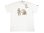 画像1: ENGINEERED GARMENTS® Pocket-Tee "PEACOCK" 白×金 カナダ製 白 L (1)
