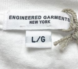 画像7: ENGINEERED GARMENTS® Pocket-Tee "PEACOCK" 白×金 カナダ製 白 L